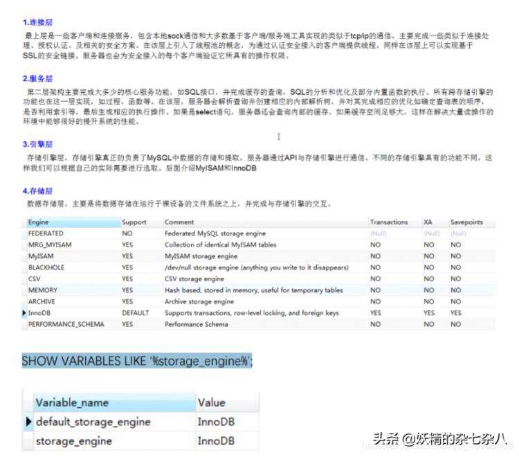 超详细的MySQL工作原理 体系结构