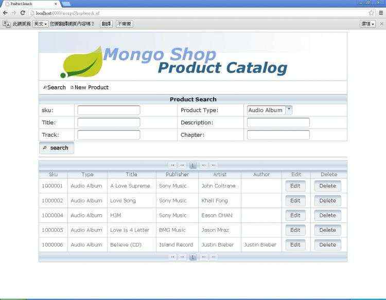 Spring Data，MongoDB和JSF集成教程