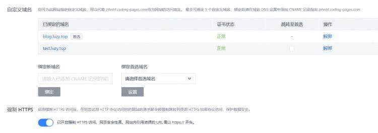 自定义域名