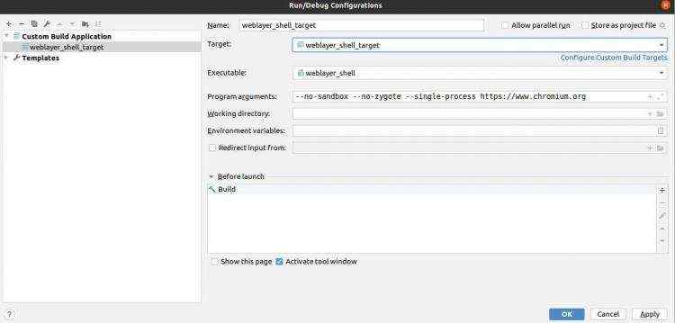 Building & Debugging chromium on CLion  for Linux.