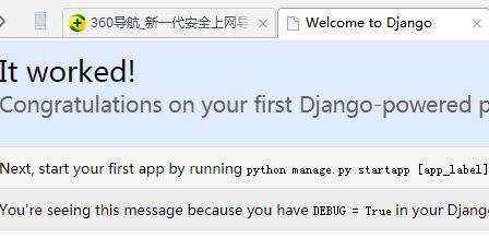 开发笔记:python Django