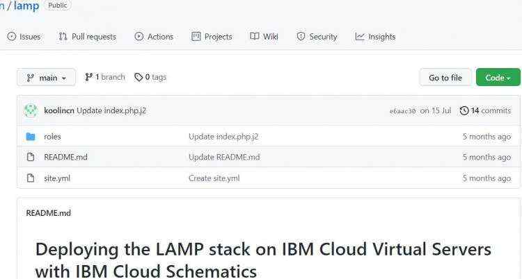 使用IBM Cloud Schematics配置云资源