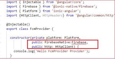 开发笔记:Firebase导入未在构造函数离子原生中初始化