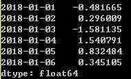 Python之时间序列