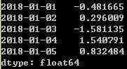 Python之时间序列