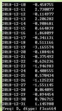 Python之时间序列