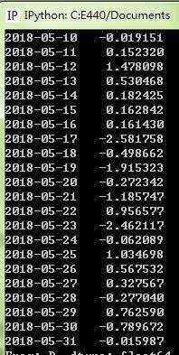 Python之时间序列