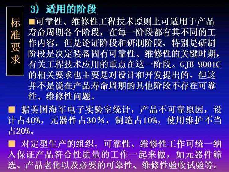 可靠性工程简述（附军品可靠性设计分析培训PPT）