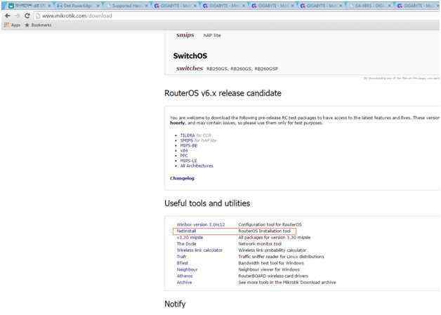 MikroTik RouterOS U盘安装工具netinstall详解及使用技巧